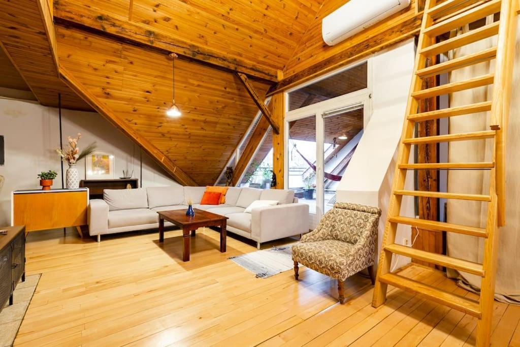 Rooftop 180M2 Loft With Private Sauna, Братислава Екстериор снимка